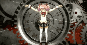 File:Madoka tied up on the wheel of time.gif