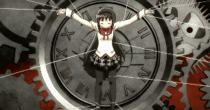 File:Homura tied up on the wheel of time.gif