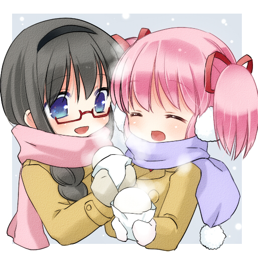 File:Moemura madoka winter cute together.jpg