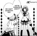 However, Sayaka considers Homura as friend, in Oriko Magica