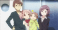 Madoka's family in the Beginnings movie