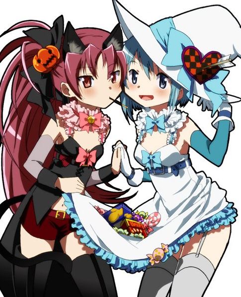 File:Kyosaya catgirl and witch fanart halloween.jpg
