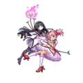 Madoka's bow and Homura's hand gun from Unison League
