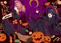 Dark madoka gretchen and witch homura halloween cosplay fanart.jpg