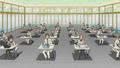 A view of Madoka's class in Episode 4.