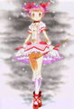 Madoka becoming a magical girl in the current timeline