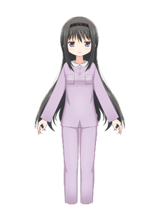 Homura hospital gown.png