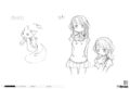 Early Kyubey and Hitomi designs