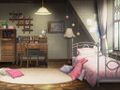Her bedroom in Mikazuki Villa