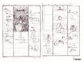 Early storyboards of Gertrud's encounter