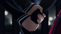 Kaede's soul gem mark on her fingernail from the anime